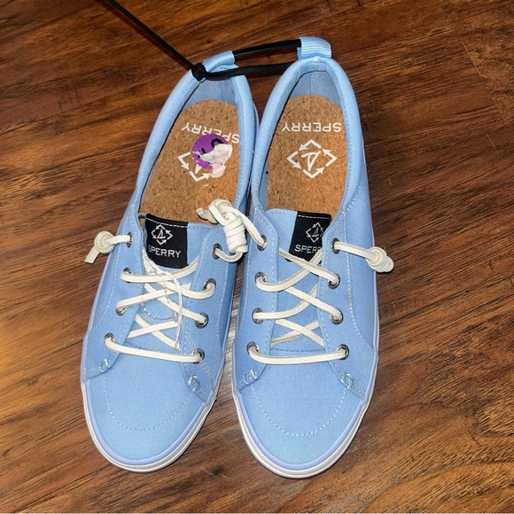 Sperry Women's Light Blue Canvas Loafers 6.5 - Picture 2 of 7